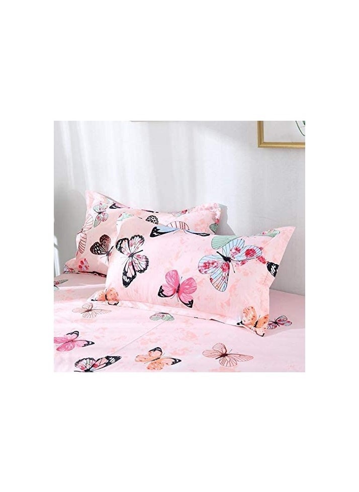 Golden Home Luxurious Single-Person Bedding Set - Includes 1 Duvet, 1 Bed Sheet, and 4 Pillowcases Soft & Comfortable
