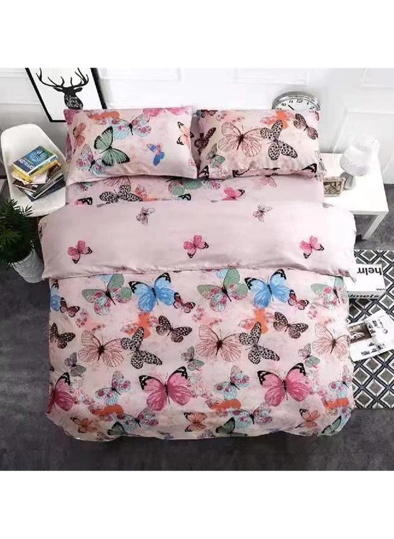 Golden Home Luxurious Single-Person Bedding Set - Includes 1 Duvet, 1 Bed Sheet, and 4 Pillowcases Soft & Comfortable