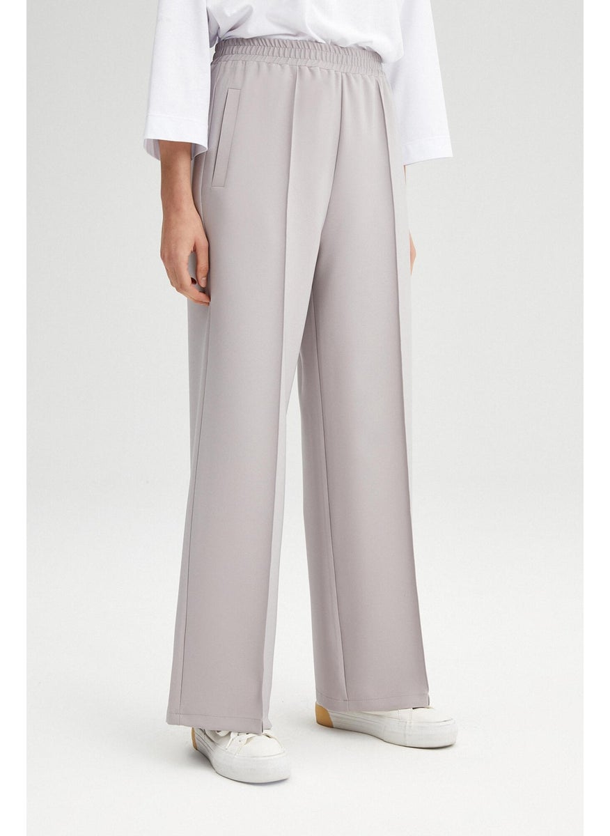 Touche Ribbed Crepe Trousers