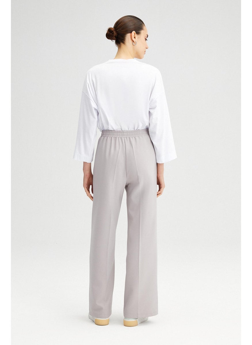 Touche Ribbed Crepe Trousers