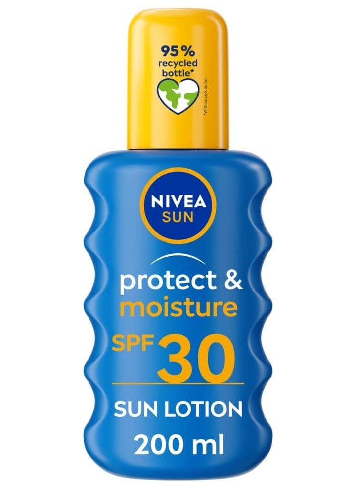 Nivea Sun SPF 30 High Protect & Moisture Moisturizing Sun Spray, 200 ml