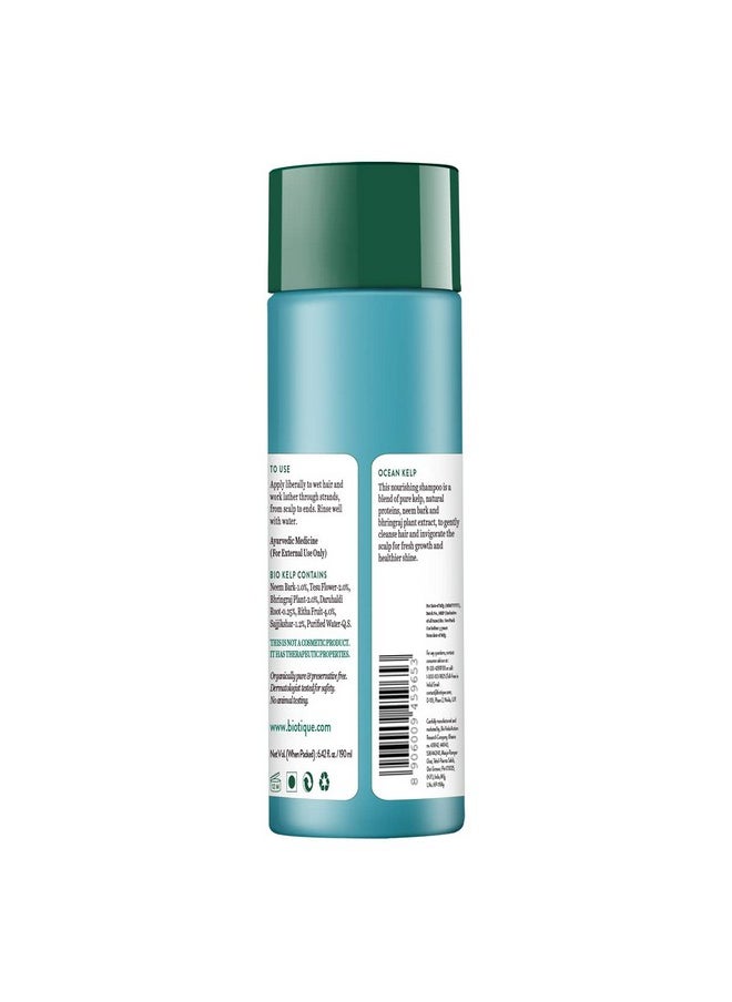 Biotique Ocean Kelp Anti Hairfall Shampoo | Intensive Hair Growth Therapy| Anti Hairfall Shampoo that Maintains Shine |100% Botanical Extracts | Suitable for All Hair Types |190ml