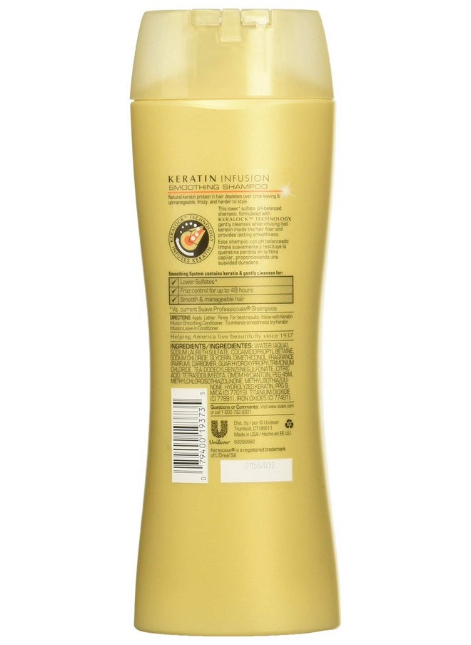 Suave Professionals Keratin Infusion Smoothing Shampoo, 372ml