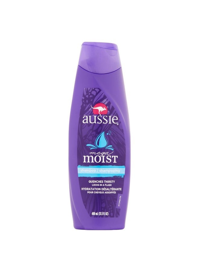 Aussie Mega Moist Shampoo 13.50 oz (packaging may vary)