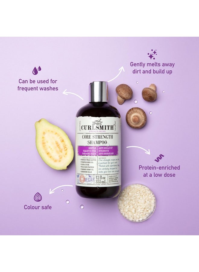 CURLSMITH - Core Strength Shampoo, Gentle Protein-Rich for Frequent Use (12fl oz)