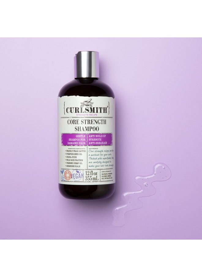 CURLSMITH - Core Strength Shampoo, Gentle Protein-Rich for Frequent Use (12fl oz)