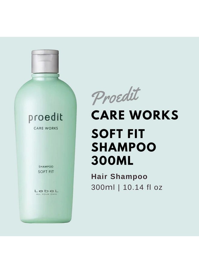 Lebel Proedit Care Works Hair Shampoo 300ml & Hair Ttreatment 250ml Set - Soft Fit