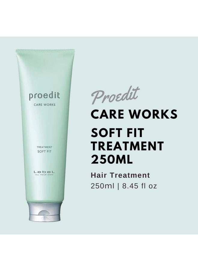 Lebel Proedit Care Works Hair Shampoo 300ml & Hair Ttreatment 250ml Set - Soft Fit