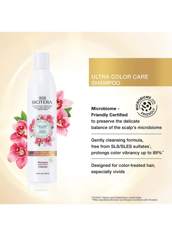 Biotera Ultra Color Care Shampoo | Prolongs Vivid Color-Treated Hair | Microbiome Friendly | Vegan & Cruelty Free | Paraben & Sulfate Free | Color-Safe | 32 Fl Oz