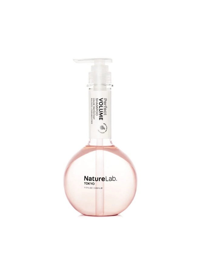 NATURELAB. TOKYO Perfect Volume Shampoo: Hair Volumizer, Build Lift, and Body to Flat, Fine, or Limp Hair I 11.5 FL OZ / 340ml