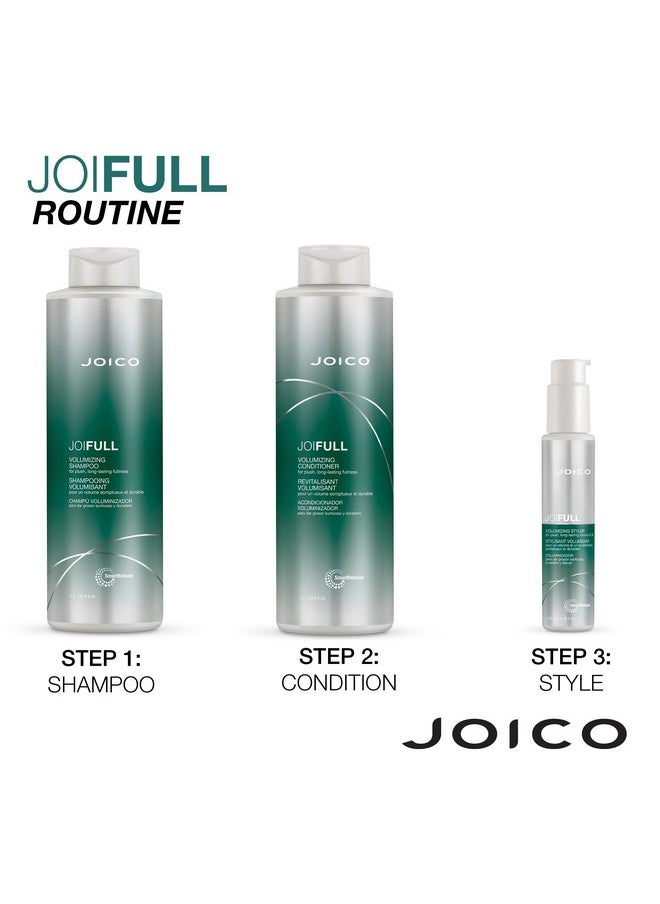 Joico JoiFULL Volumizing Shampoo | For Fine, Thin Hair | Add Instant Body | Long-Lasting Fullness | For Thicker Bouncier Hair | Boost Shine | With Lotus Flower & Bamboo Extract | 33.8 Fl Oz