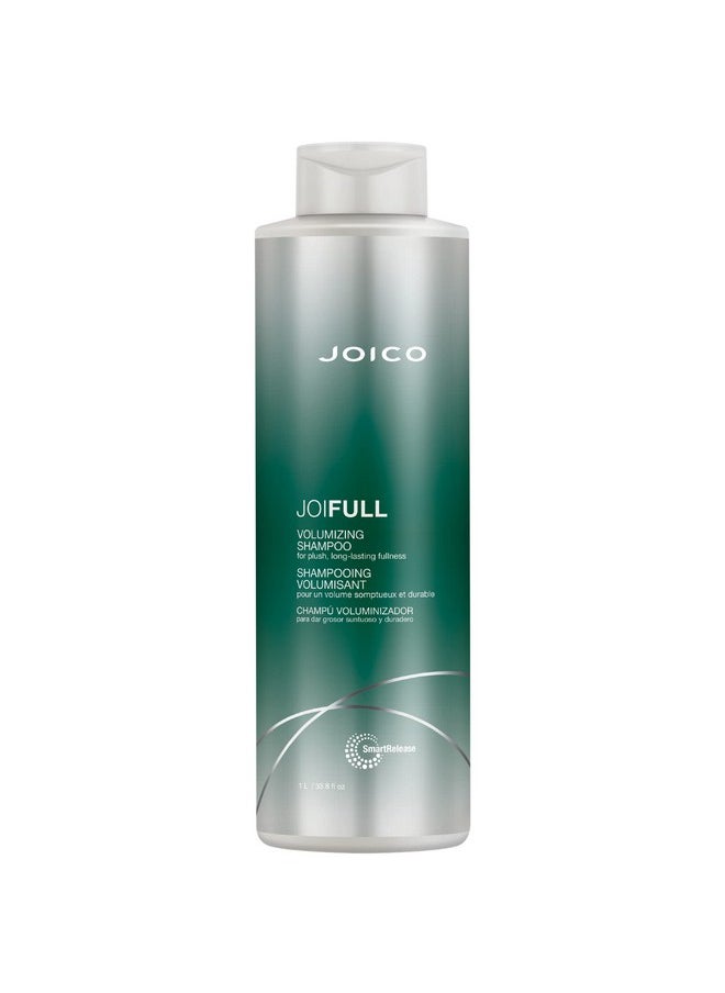 Joico JoiFULL Volumizing Shampoo | For Fine, Thin Hair | Add Instant Body | Long-Lasting Fullness | For Thicker Bouncier Hair | Boost Shine | With Lotus Flower & Bamboo Extract | 33.8 Fl Oz