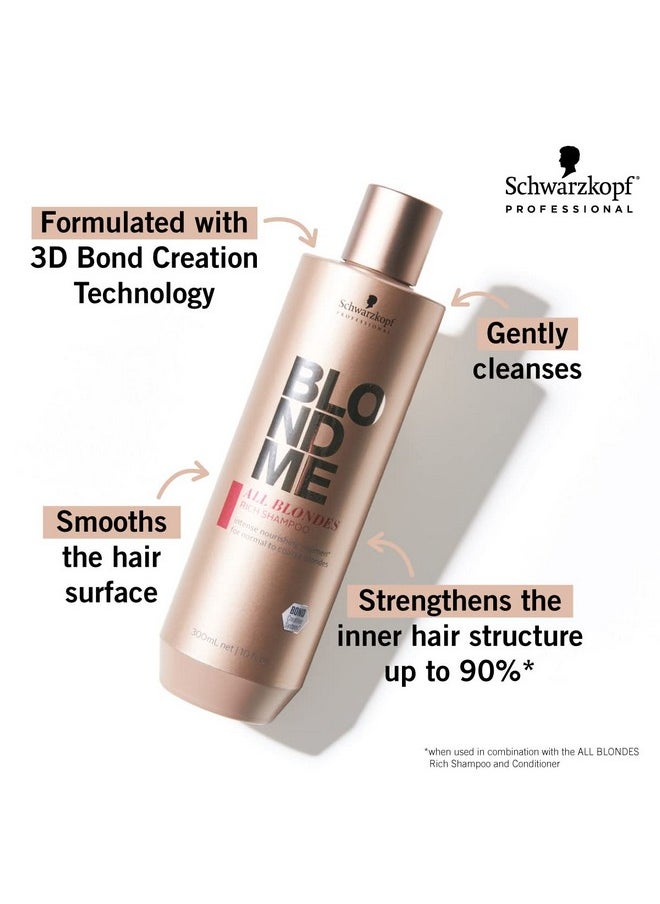 BlondMe All Blondes Rich Shampoo, 10-Fluid Ounce, Clear (2631929)