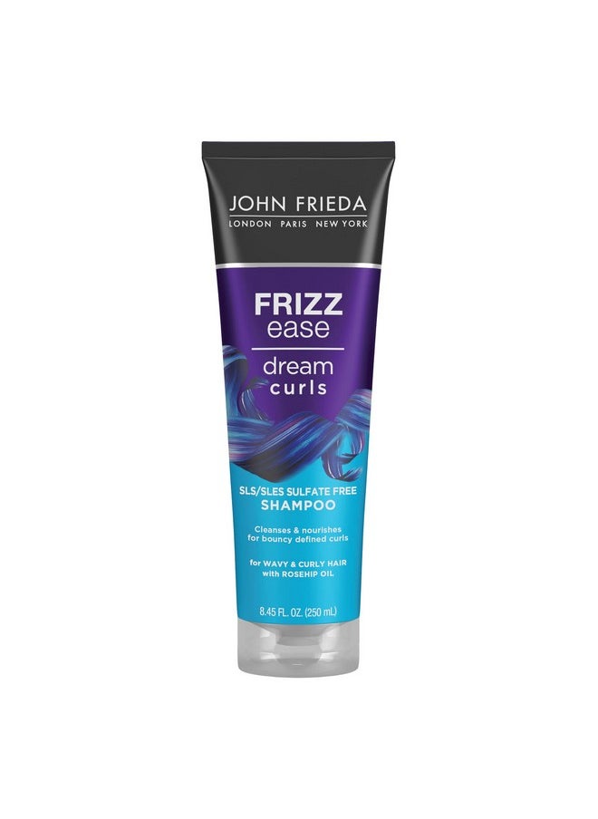 John Frieda Anti Frizz, Frizz Ease Dream Curls Shampoo, SLS/SLES Sulfate Free Shampoo for Curly Hair, Helps Control Frizz, with Curl Enhancing Technology, 8.45 Fluid Ounces