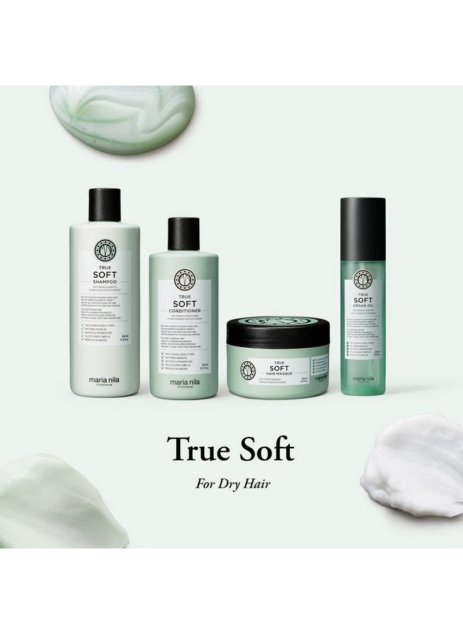 Maria Nila True Soft, Shampoo 11.8 Fl Oz, For Dry Hair, Argan Oil Remoisturises & Reduces Frizz, 100% Vegan & Sulfate/Paraben free