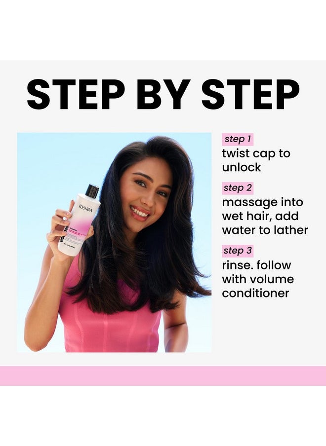 Kenra Volume Shampoo | Creates Body, Bounce & Fullness | Increases Volume up to 45% | Adds Shine | Color Safe | Fine To Normal Hair | 10.1 fl. oz.