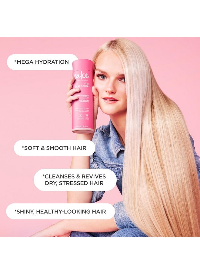 Cake Beauty Moisturizing Shampoo, The Care Taker - Hydrates and Replenishes Dry Hair - With Coconut Water, Hyaluronic Acid & Shea Butter - For All Hair Types - 10 fl oz