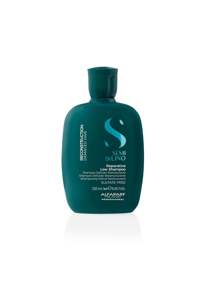 Alfaparf Milano Semi di Lino Reconstruction Reparative Shampoo and Mask Set - Sulfate Free Shampoo and Hair Mask for Damaged Hair - Repairs, Reconstructs, Strengthens - Adds Shine and Softness