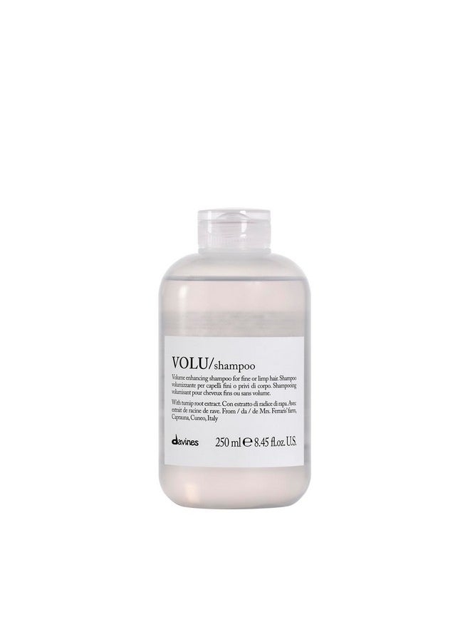 Davines VOLU Shampoo | Volume Shampoo for Fine, Thin Hair Types | Gentle Everyday Volumizing | 8.45 fl oz (Pack of 1)