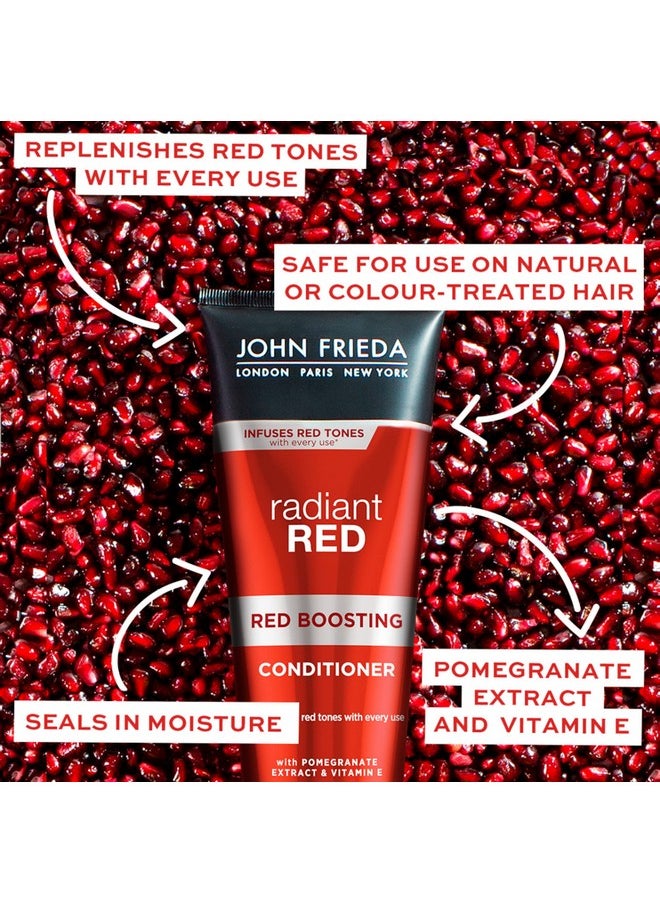 John Frieda Radiant Red Red Boosting Shampoo, Daily Shampoo, Helps Enhance Red Hair Shades, 8.3 Ounce, with Pomegranate and Vitamin E