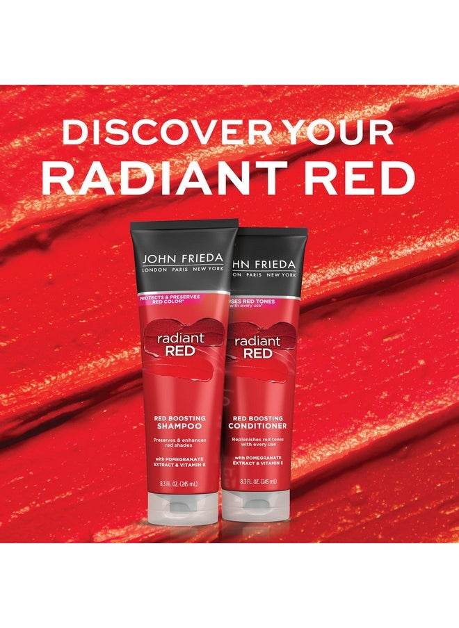 John Frieda Radiant Red Red Boosting Shampoo, Daily Shampoo, Helps Enhance Red Hair Shades, 8.3 Ounce, with Pomegranate and Vitamin E