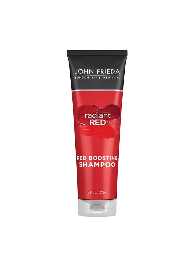 John Frieda Radiant Red Red Boosting Shampoo, Daily Shampoo, Helps Enhance Red Hair Shades, 8.3 Ounce, with Pomegranate and Vitamin E