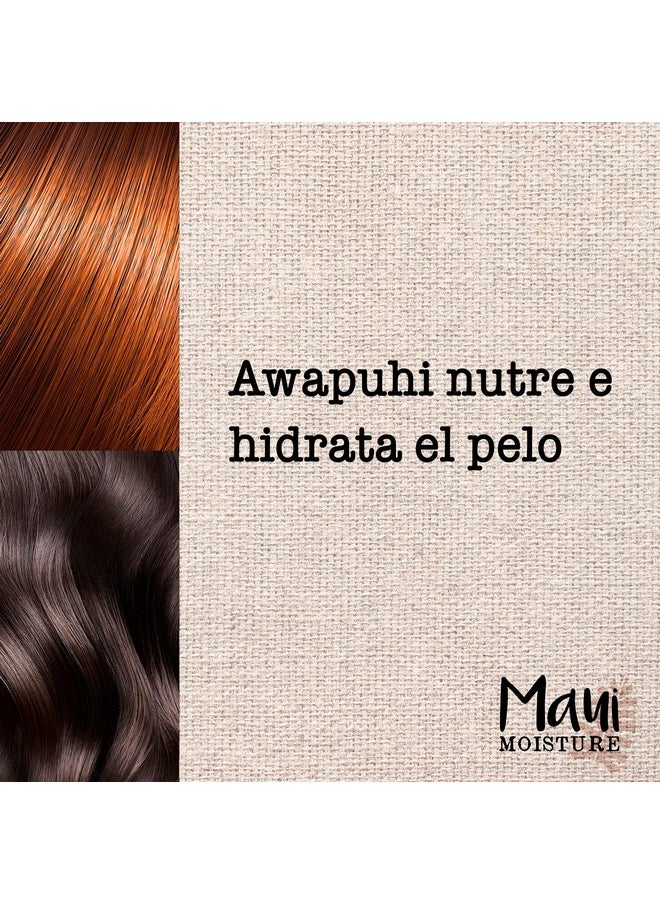 Maui Moisture Shine + Awapuhi Moisturizing Vegan Shampoo with Coconut Oils for Shiny Hair, Silicone-Free & Sulfate-Free Surfactant Aloe Shampoo to Detangle & Hydrate Dull Hair, 13 fl. Oz