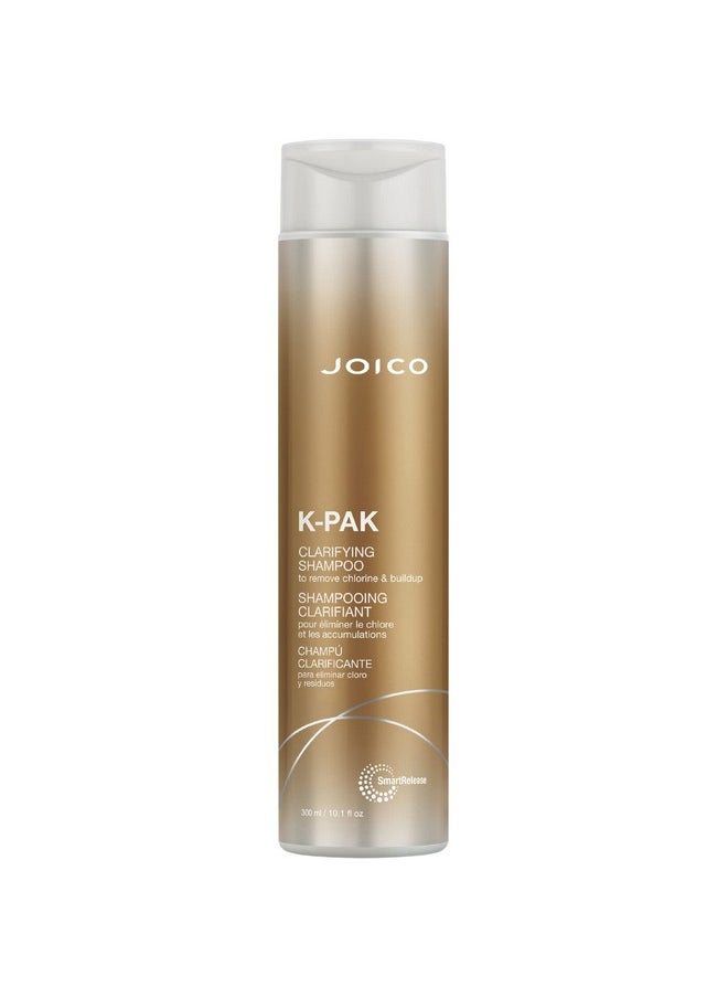 Joico K-PAK Daily Clarifying Shampoo to Remove Chlorine & Buildup | For Damaged Hair | Repair & Prevent Breakage | Boost Shine | With Keratin & Guajava Fruit Extract | 10.1 Fl Oz
