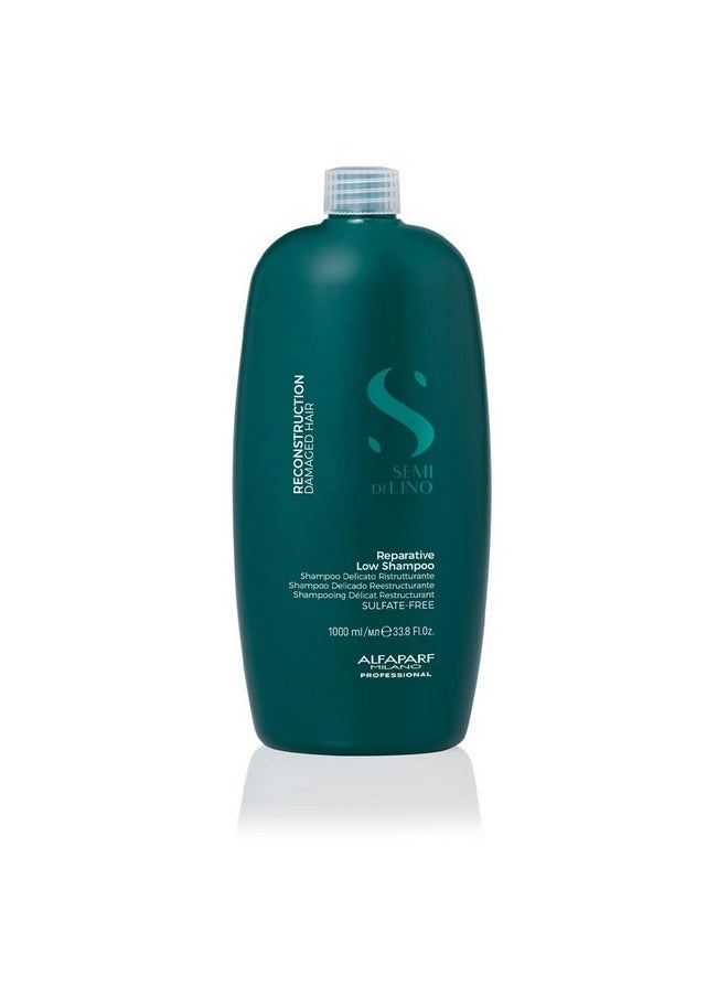 Alfaparf Milano Reparative Shampoo For Damaged Hair, Repairs Bond - Safe on Color Treated Hair - Hairfall Repair Shampoo|Absolute, Extenso, Sulfate, Paraben and Paraffin Free (1000ML))
