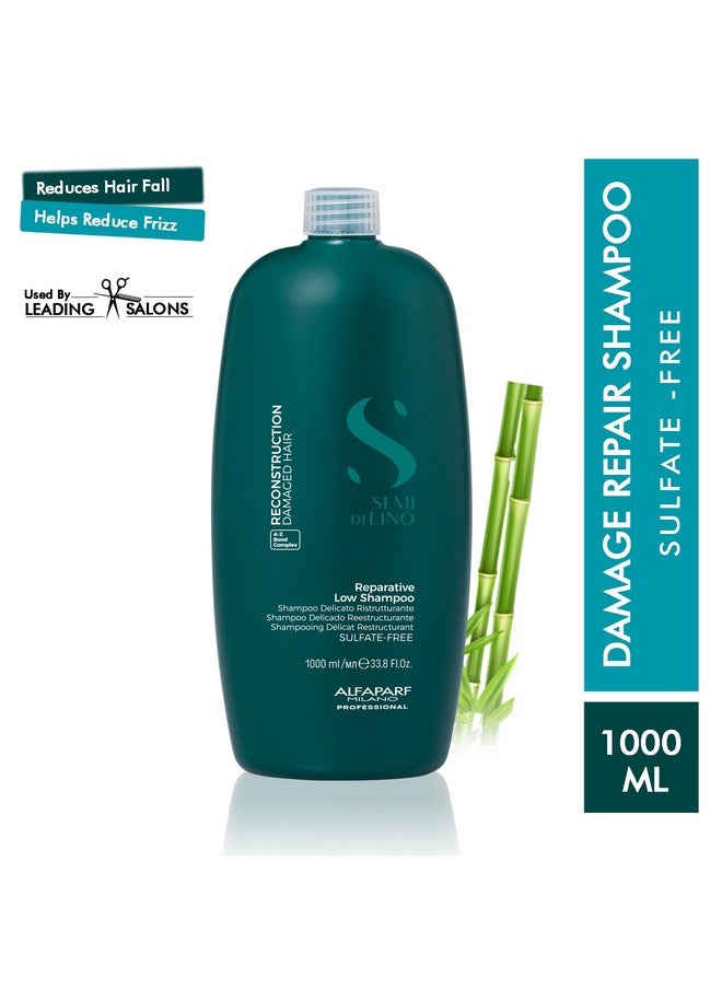 Alfaparf Milano Reparative Shampoo For Damaged Hair, Repairs Bond - Safe on Color Treated Hair - Hairfall Repair Shampoo|Absolute, Extenso, Sulfate, Paraben and Paraffin Free (1000ML))