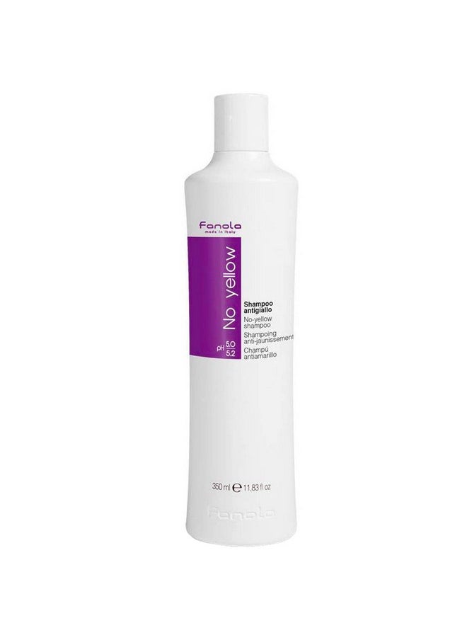 Fanola Color Depositing Purple Shampoo Toner 11.8 oz for Blonde, Silver, Gray - Anti Brass Remove Yellow Tones & Brassiness from Highlighted,Bleached Hair