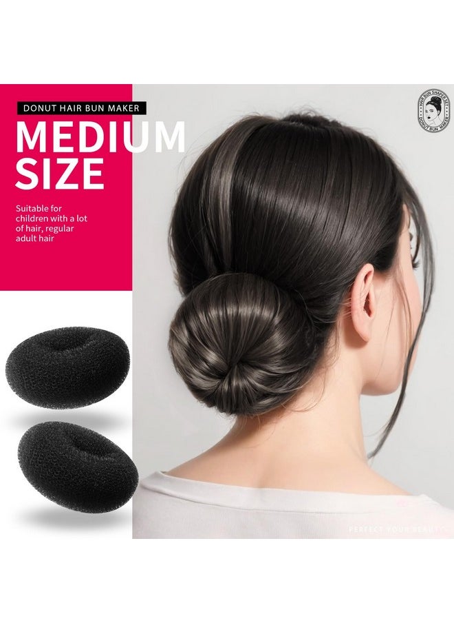 Teenitor Hair Styling Kit: 5 Bands, 20 Bobby Pins, 7 Chignons (2 Small, 2 Medium, 1 Large, 1 Extra-Large), Black