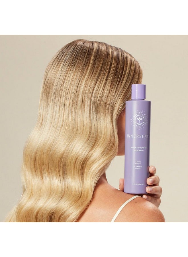 INNERSENSE Organic Beauty - Natural Bright Balance Purple Toning Hairbath | Non-Toxic, Cruelty-Free Haircare (10 fl oz | 295 ml)