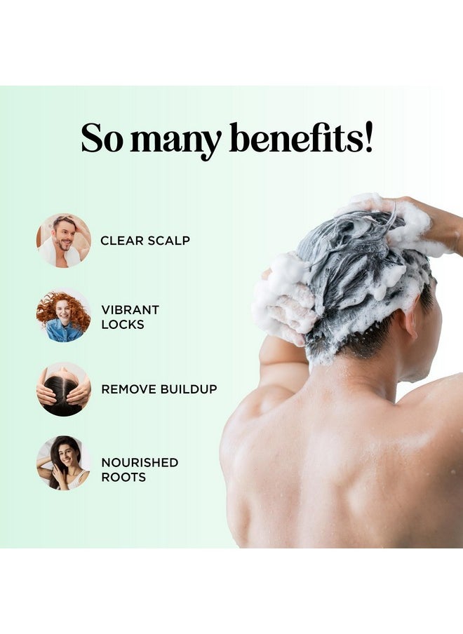 Clarifying Shampoo for Build Up and Oily Hair - Deep Cleansing Shampoo with Rosemary - Refreshing Lemon for Greasy Hair & Jojoba Oil for Scalp Cleanser - Anti Residue Shampoo for Healthy Scalp - 8 Oz
