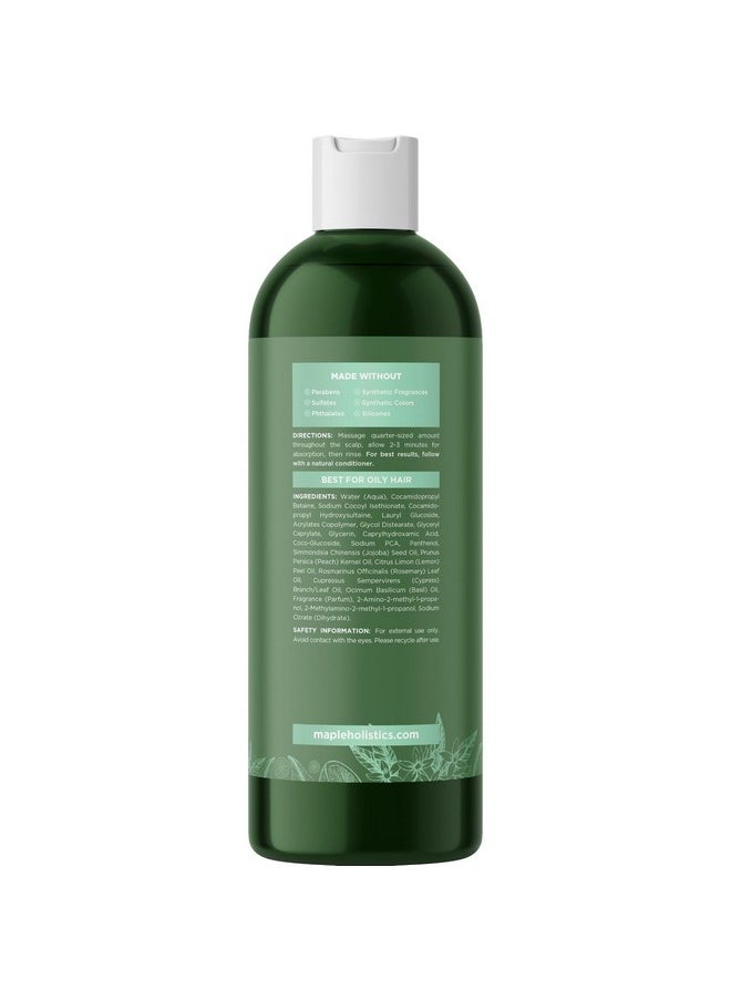 Clarifying Shampoo for Build Up and Oily Hair - Deep Cleansing Shampoo with Rosemary - Refreshing Lemon for Greasy Hair & Jojoba Oil for Scalp Cleanser - Anti Residue Shampoo for Healthy Scalp - 8 Oz