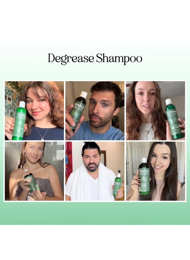 Clarifying Shampoo for Build Up and Oily Hair - Deep Cleansing Shampoo with Rosemary - Refreshing Lemon for Greasy Hair & Jojoba Oil for Scalp Cleanser - Anti Residue Shampoo for Healthy Scalp - 8 Oz