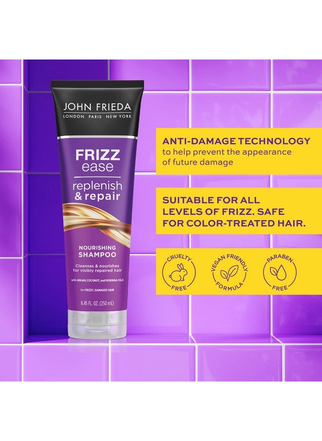 John Frieda Anti Frizz Shampoo With Argan and Coconut Oil for Damage, free from Paraben, Phthalate and Cruelty , Vegan Friendly 8.45 Oz Bottle