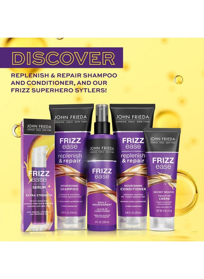 John Frieda Anti Frizz Shampoo With Argan and Coconut Oil for Damage, free from Paraben, Phthalate and Cruelty , Vegan Friendly 8.45 Oz Bottle