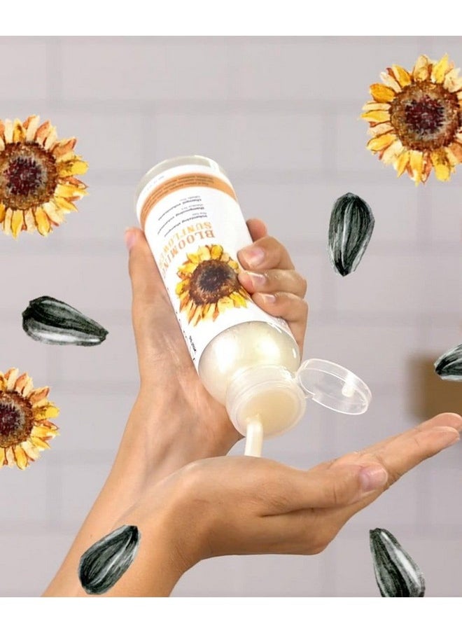 RUSK Puremix Blooming Sunflower Volumizing Shampoo, Naturally Thickens and Lifts Strands, 12 fl. oz.