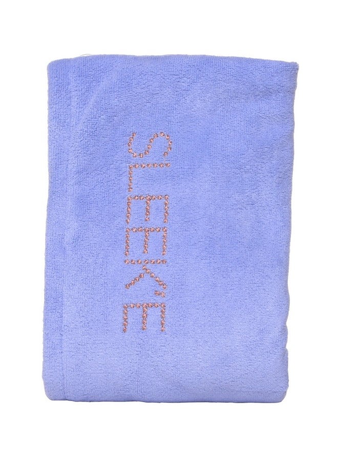 Sleek'e Microfiber Hair Wrap | Ultra Absorbent and Soft Anti-Frizz Turban Twist Towel | Reduces Drying Time by 50% | Quick Dry Spa Quality Hair Wrap for Drying Thick, Curly, and Long Hair (Baby Blue)