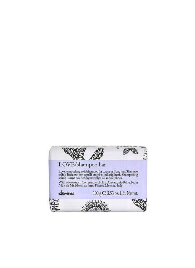 Davines LOVE Shampoo Bar, For Frizzy or Coarse Hair, Add Softness, Shine and Silky Texture, 100 g.