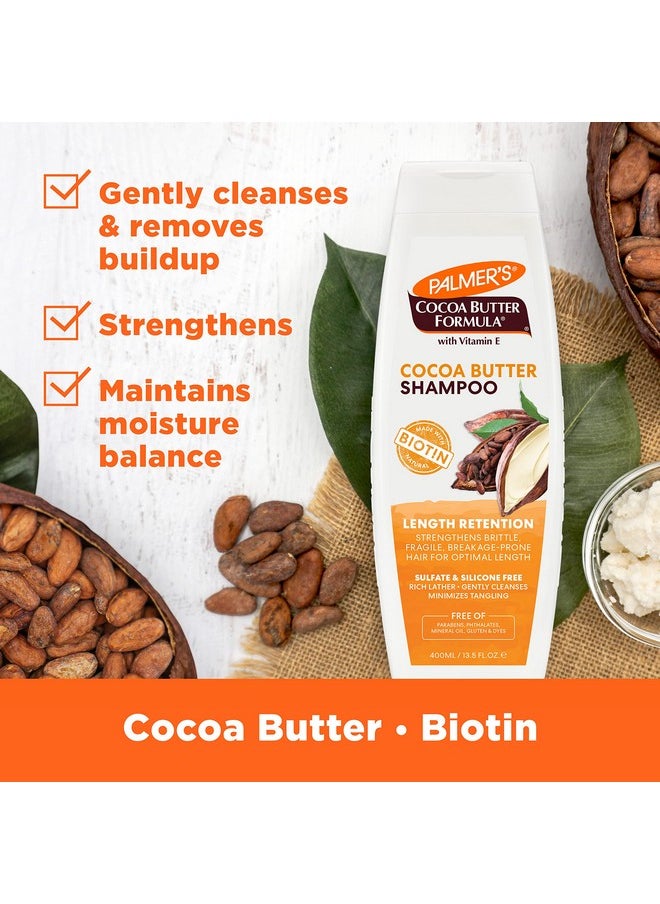 Palmer's Cocoa Butter Formula Biotin Length Retention Shampoo, 13.5 Fl Oz
