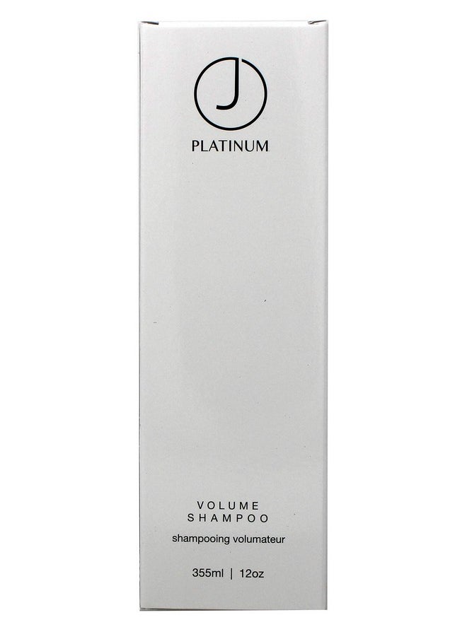 J Beverly Hills Platinum Volume Shampoo with Coconut Oil for Hydrating Hair, 12 Oz