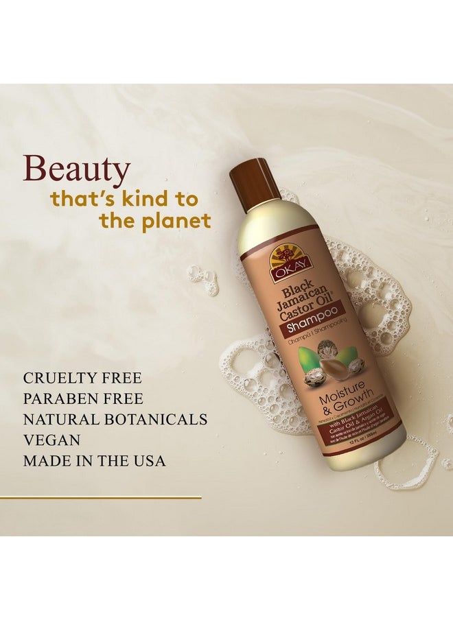 OKAY BLACK JAMAICAN CASTOR OIL MOISTURE GROWTH SHAMPOO 12oz / 355ml