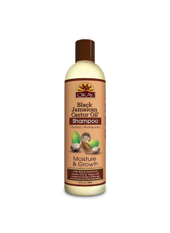 OKAY BLACK JAMAICAN CASTOR OIL MOISTURE GROWTH SHAMPOO 12oz / 355ml