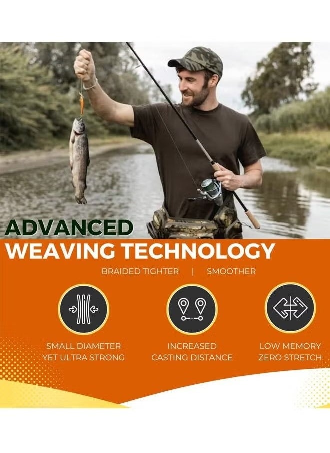 300M Super Strong Braided Fishing Line Super Saltwater 4 Strands 300YDS 60 LB Abrasion Resistant No Stretch