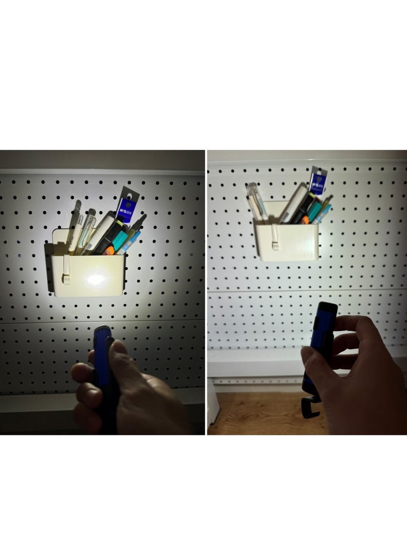 Mini LED Flashlight. Small Pocket Pen, Palm size easy carry, Supreme light bulb. For Outdoor,Emergency , Inspection, Work, Repair. Blue