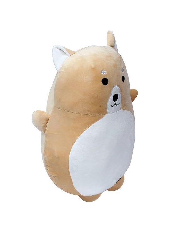 Eng Hug Pillows -Shiba Dog - Siberian Husky Dog - 1.08Ft - 33Cm Brown/White