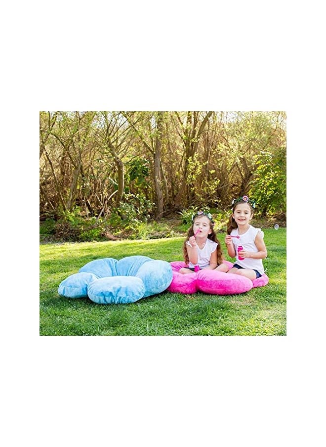 Butterfly Flower Floor Pillow Seating Cushion, For A Reading Nook, Bed Room, Or Watching Tv. Softer And More Plush Than Area Rug Or Foam Mat,Pink,Medium 20