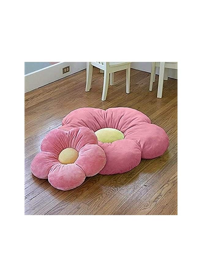 Butterfly Flower Floor Pillow Seating Cushion, For A Reading Nook, Bed Room, Or Watching Tv. Softer And More Plush Than Area Rug Or Foam Mat,Pink,Medium 20